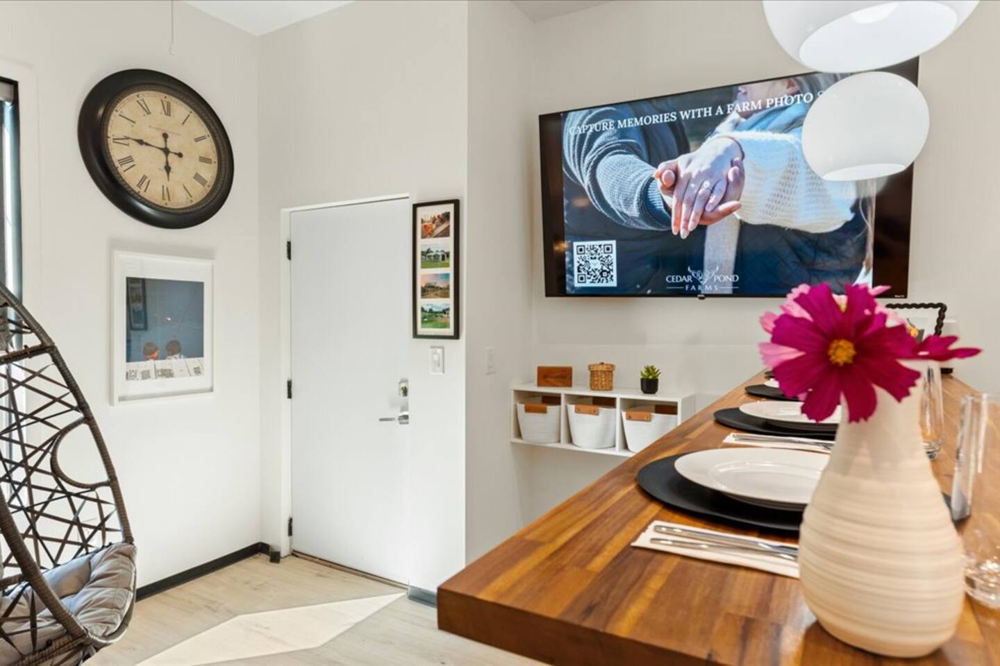 A look around Barndo 1A · South one-bedroom, one of the one-bedroom barndominium suite stays guests book for a farm weekend in the Tennessee foothills near the Smokies.