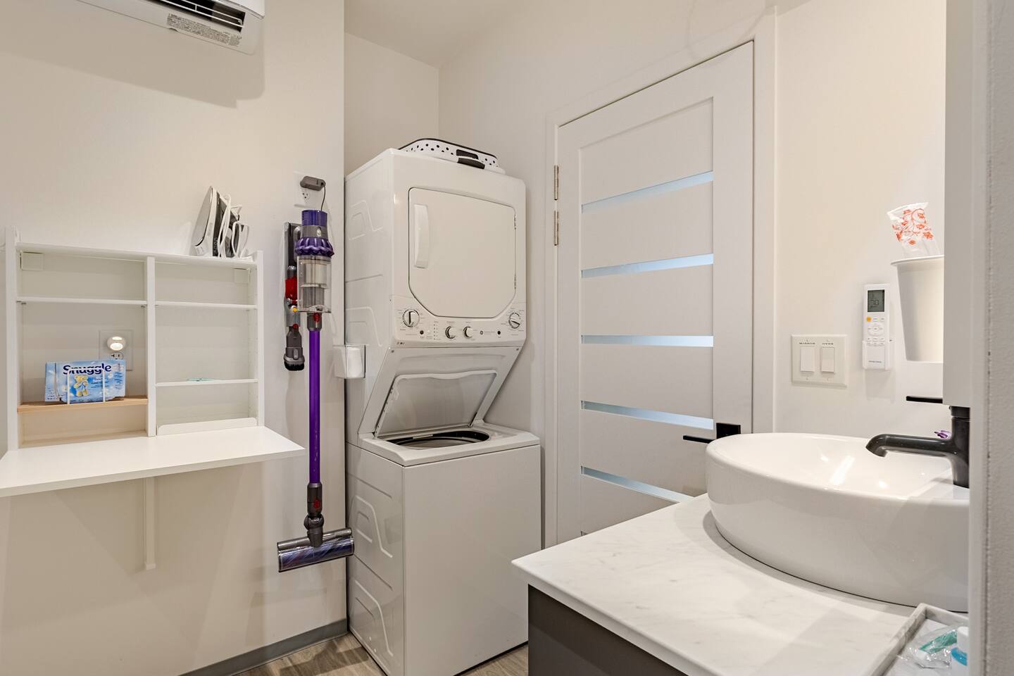 Inside Barndo 3A · North one-bedroom, a one-bedroom barndominium suite at Cedar Pond Farms — our fluffy Highland cow farm just outside the Smoky Mountains.