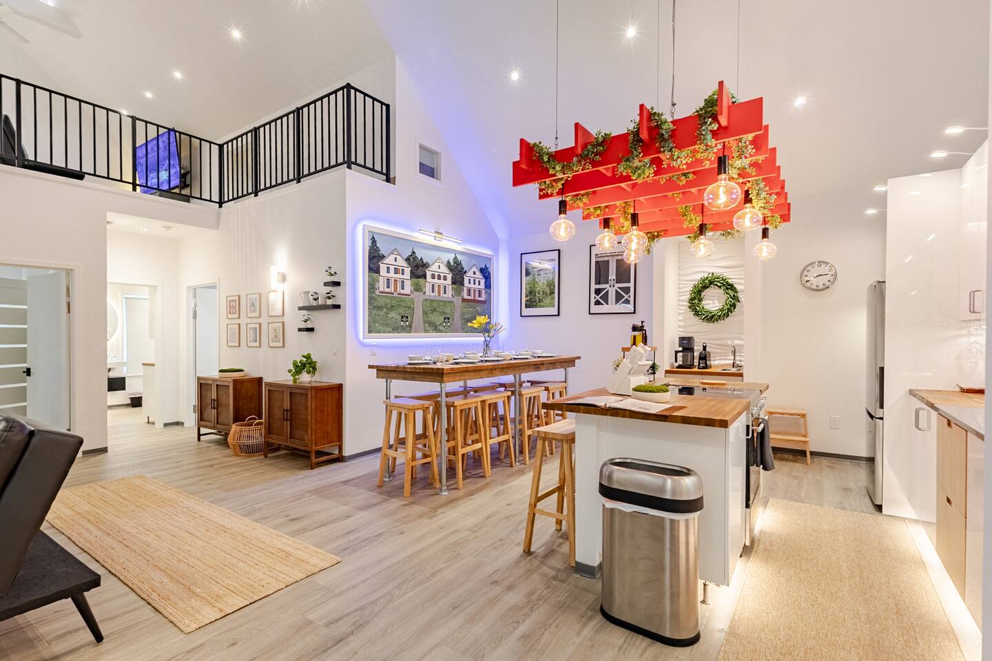 Inside Barndo 3B, a three-bedroom barndominium at Cedar Pond Farms — our fluffy Highland cow farm just outside the Smoky Mountains.