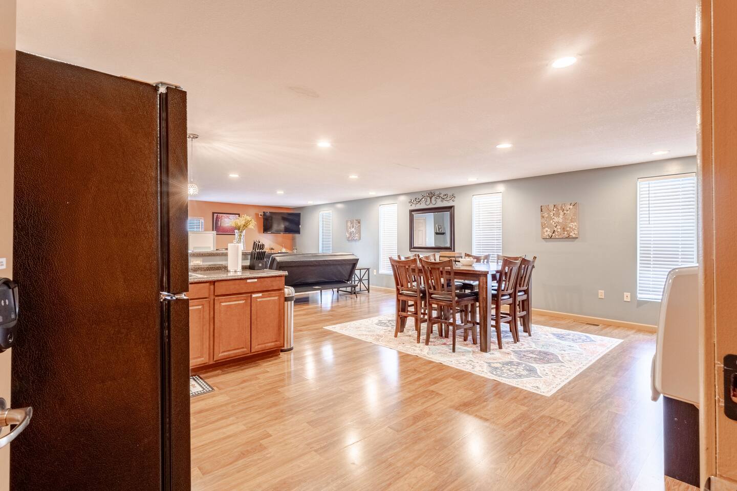 Inside Executive Apartment B, a European-style apartment at Cedar Pond Farms — our fluffy Highland cow farm just outside the Smoky Mountains.