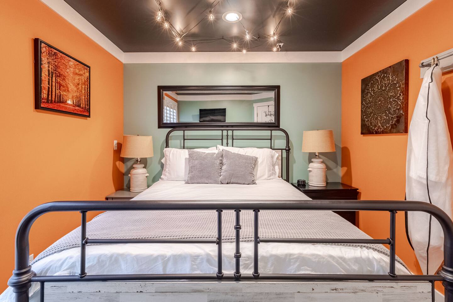 Inside Milkbarn Farm Stay, a converted Milkbarn farmhouse at Cedar Pond Farms — our fluffy Highland cow farm just outside the Smoky Mountains.
